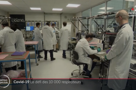 50 days for 10000 respirators, France 2 TV
